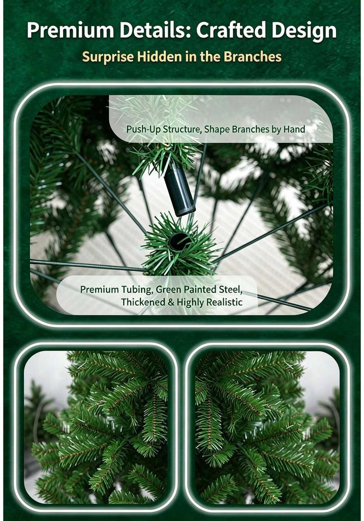 PVC Encrypted Christmas Tree with Pointed Top for Mall and Hotel Decorations