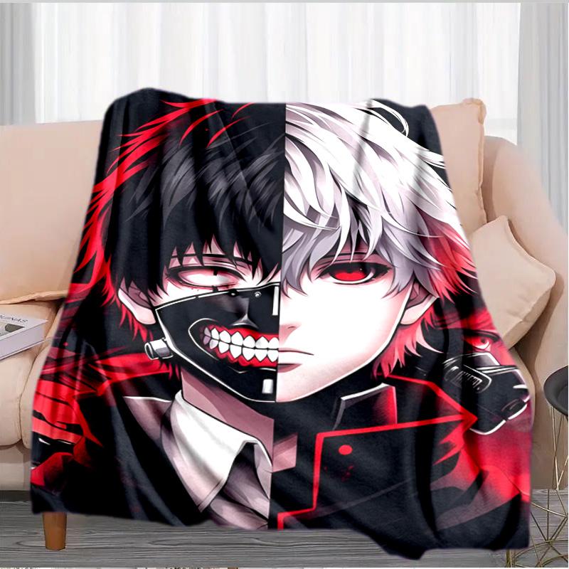 Tokyo Ghoul Kaneki's Struggle Blanket Suitable for Sofas, Beds, Offices, And Camping - Perfect Gift for Halloween Christmas