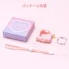BUBBLELOGUS [For Tamagotchi Uni] Cute Silicone Protective Case with Charging Port, Wrist Strap & Stickers (Pink)