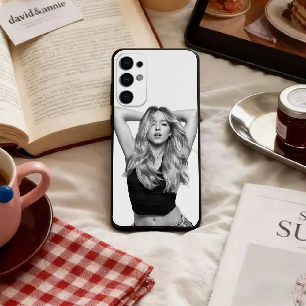 Sydney Sweeney Phone Case Black Silicone Soft For Samsung S25,S24,S21,S22,S23,S30,Ultra,S20,Plus,Fe,Lite