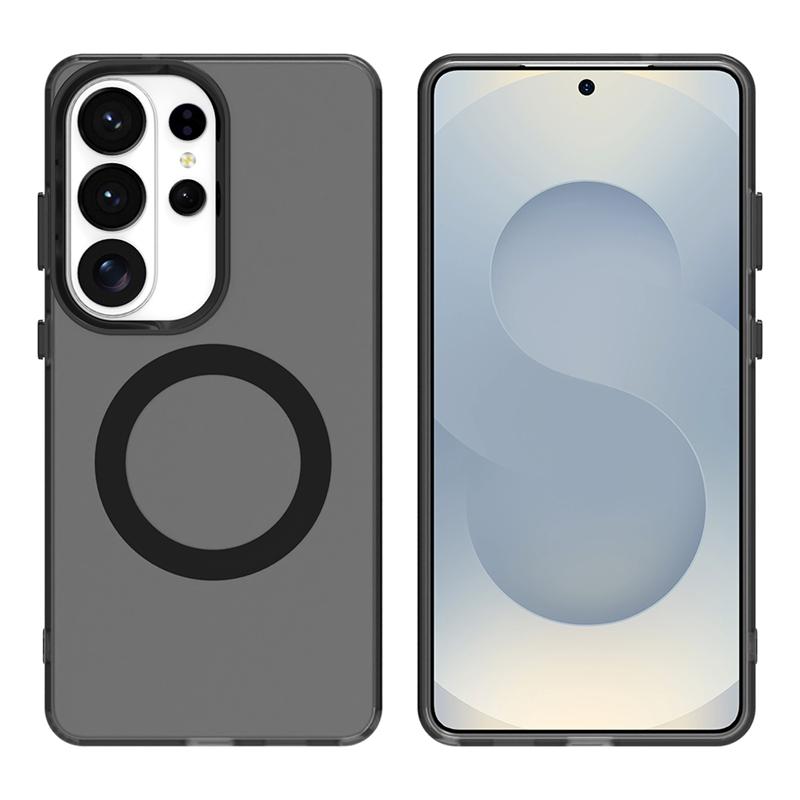 Wireless Charging Case For Samsung Galaxy S26 Ultra Case Magnetic Luxury Frosted Silicone Cover S26 Plus Ultra Cover Protector