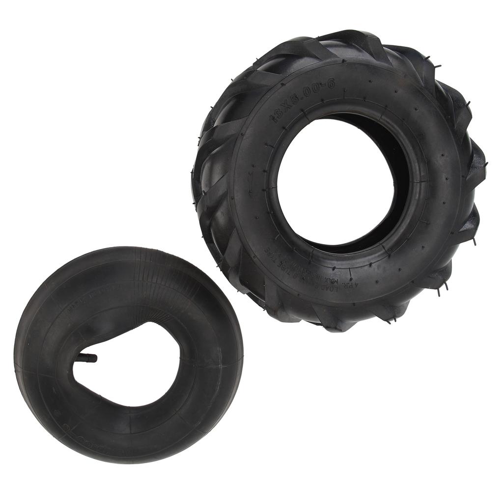 13x5.00?6 Outer Tire Inner Tube Thickened Rubber Shock Absorb Strong Grip Pattern Replacement Wheel for Garden ATV UTV