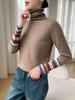 Heavyweight Cashmere Slim Fit Turtleneck Knit Top for Autumn/Winter