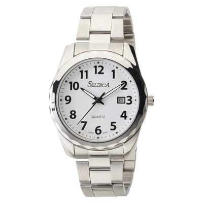 Klefer Analoge Wasserdichte Uhr mit Metall Silber SD-AM048-WTS Herrenarmband,