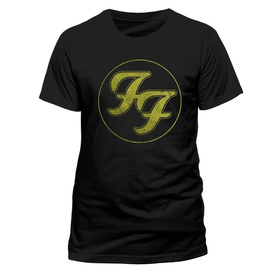 

Foo Fighters Official Logo Gold T-Shirt Dave Grohl Men Women Unisex- M