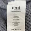 Ami Paris UKS402.018 24AW Grey X Grey Heart Logo Turtleneck Knit Tops L grayUsed
