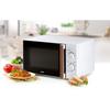 Four micro-ondes DOMO DO2720 - 20L - 700W - Minuterie 35mn - Fonction décongélation - L44 x P35,8 x H 25,8 cm - Blanc finition bois