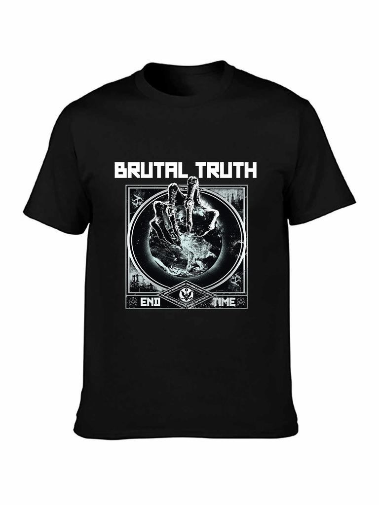 Brutal Truth End Time album cover band poster music GrindcoreT Shirt sizes S 5XL colors available
