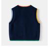 2024 Children's Cartoon Bear Sweater Vest - New Sleeveless Wool Pullover for Boys