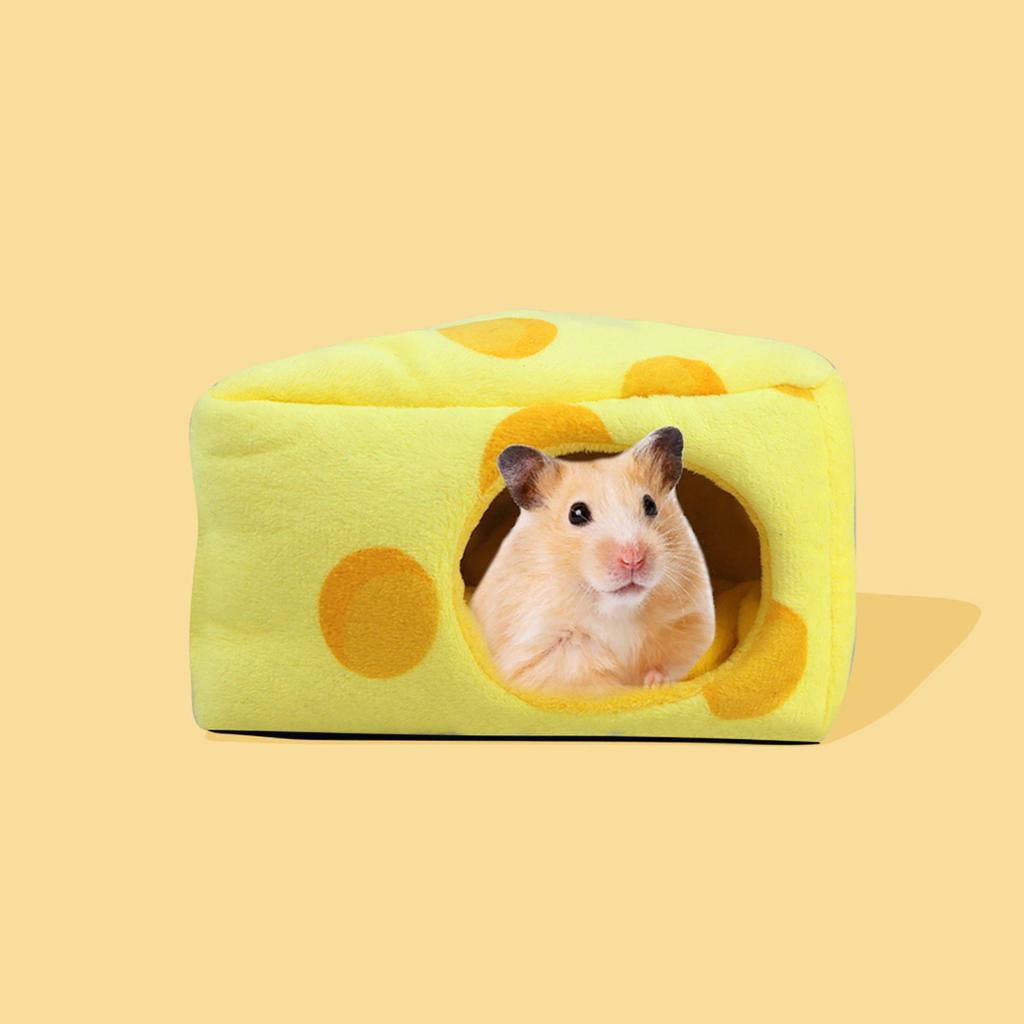 Soft And Comfortable Cheese Pet Bed Small Hamster Pet Room