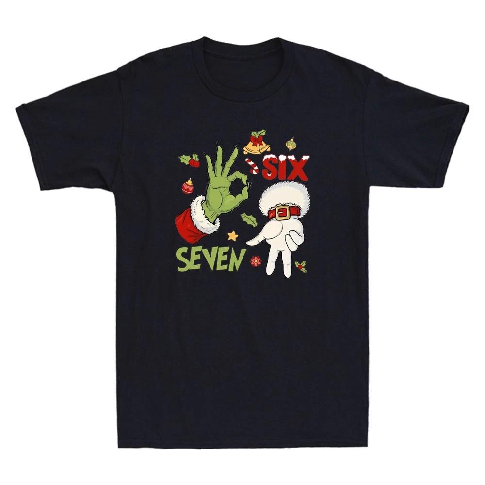 67 Christmas Trending Meme Funny Saying 6 7 Graphic Men s Short Sleeve T-Shirt M