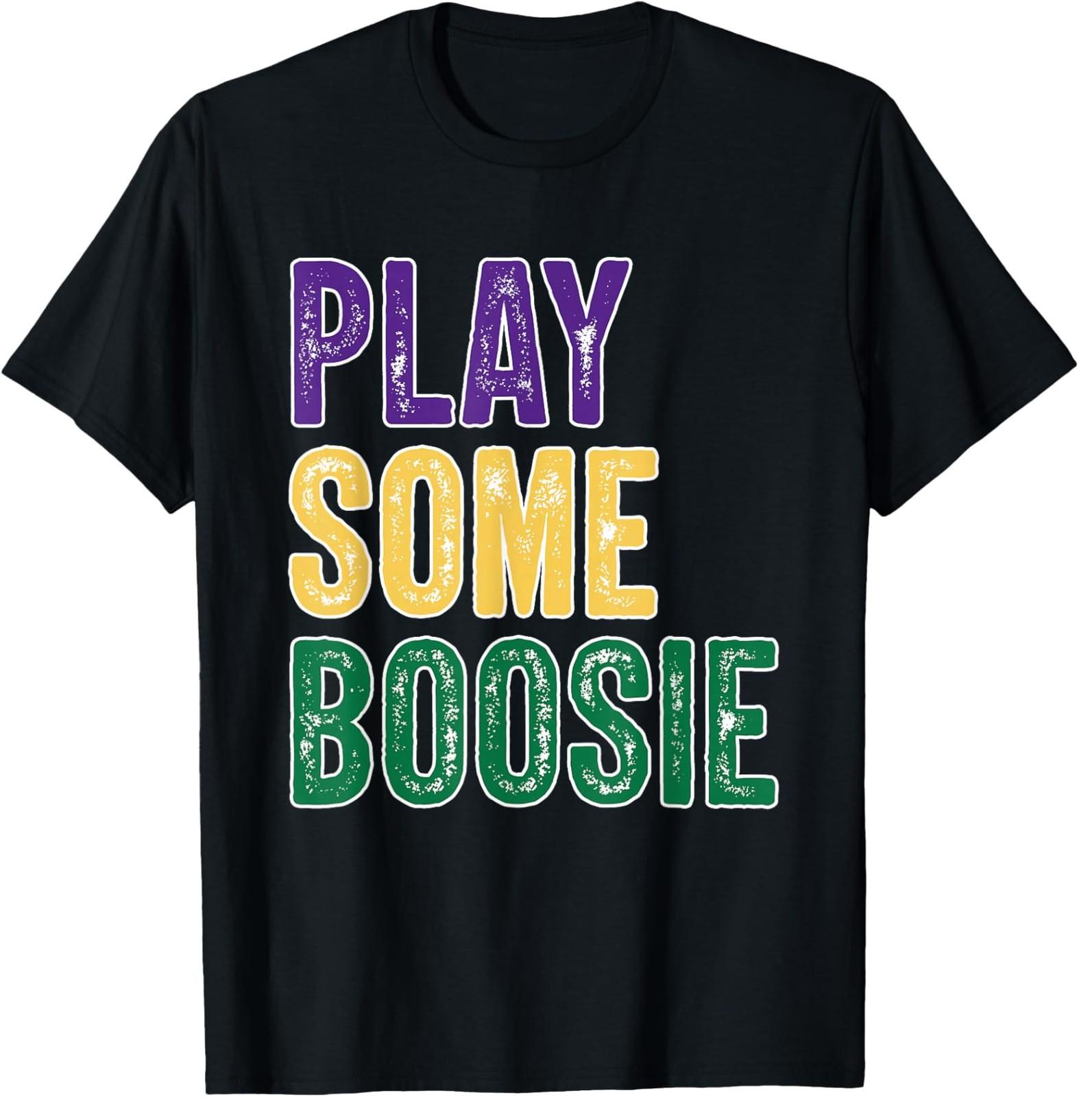 Play Boosie Beads Mardi Gras Carnival Louisiana T-Shirt S разноцветный