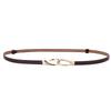 Dress Leather Belt Womens Alloy Clasp Smooth Fashion Formal Decoration Wear