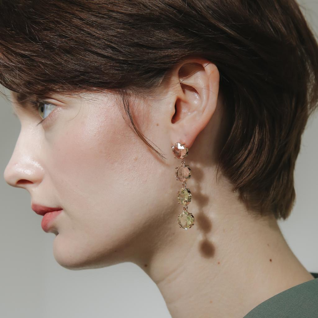 Zoena Round Pastel Earrings