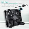 Ventilateur de boîtier de refroidissement alimenté par USB 5V 120mm pour récepteur DVR Xbox TV Box Routeur