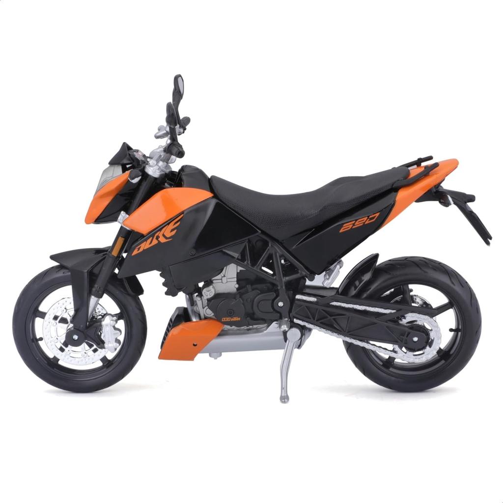 Maisto 1/12 Scale KTM 690 Duke Orange / Diecast Model Car, Motorcycle, Finished Model 9265