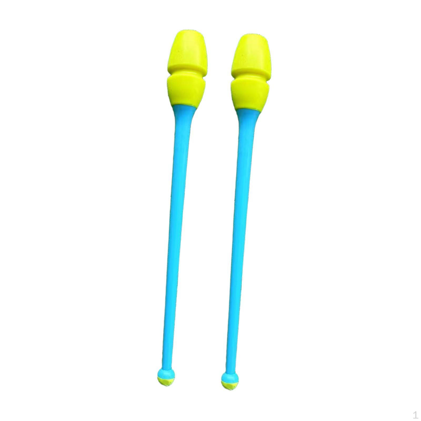 

Набор для художественной гимнастики, 45,5 см (17,91 дюйма), Оборудование для гимнастики, танцевальные реквизиты, фитнес yellow and blue