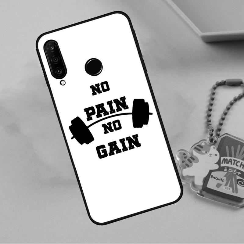 No pain no gain For Huawei Nova 8i 11i 12i 12s 9 10 SE Y90 Y60 Y70 Y72 Y61 Y91 P20 P30 P40 Lite P60 Pro Case