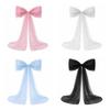 Extra Large Organza Bow Decoration 39 x 59 Inch Giant Tulle Bow with Tie And Long Ribbon Tails