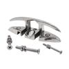 5inch 6inch  Marine Mooring Folding Cleat 316 Stainless Steel High Mirror Polished Glossy Boat Deck Folding Cleats Parts