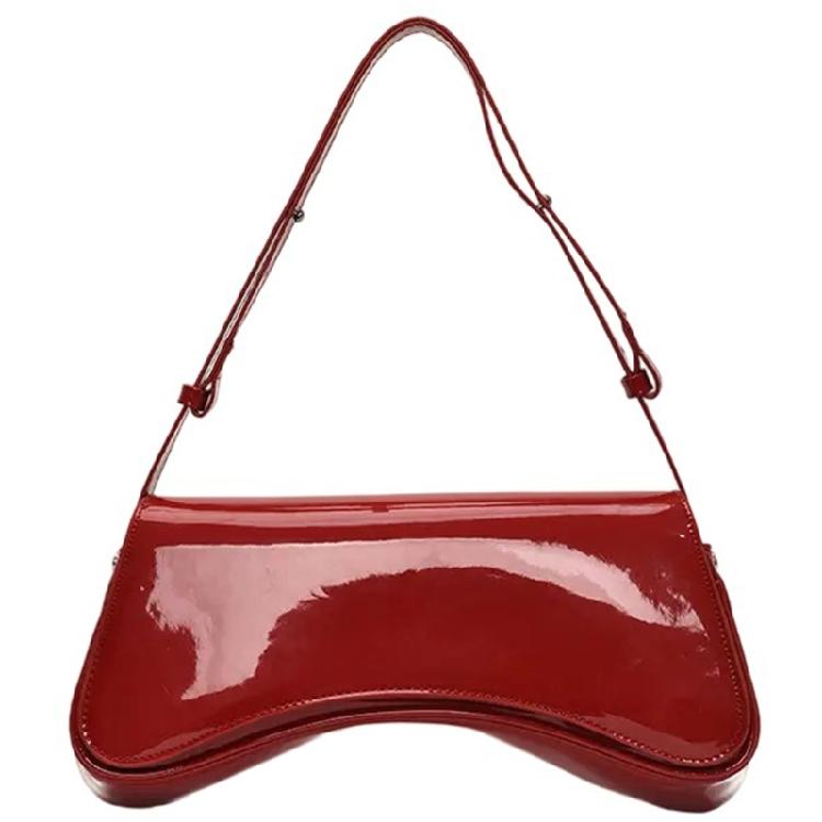 Простая сумка-клатч для бродяг под мышкой Сладкий клатч на молнии Сумки через плечо для женщин Девушек Подарки 1 красный 2000₽