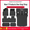 Tesla Model Y Refresh Foot Pads & Trunk Mats with Center Console Storage Box