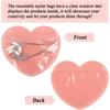 100PCS Heart-shaped Jewelry Storage Bag Transparent PVC Zipper Bag Christmas Birthday Wedding Gift Packaging Bag