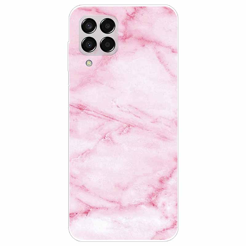 Hülle für Samsung M33 Hülle Marmor Weiches TPU Silikon Handyhüllen für Samsung Galaxy M53 5G Hülle Klarer Bumper M 33 53 Schutz