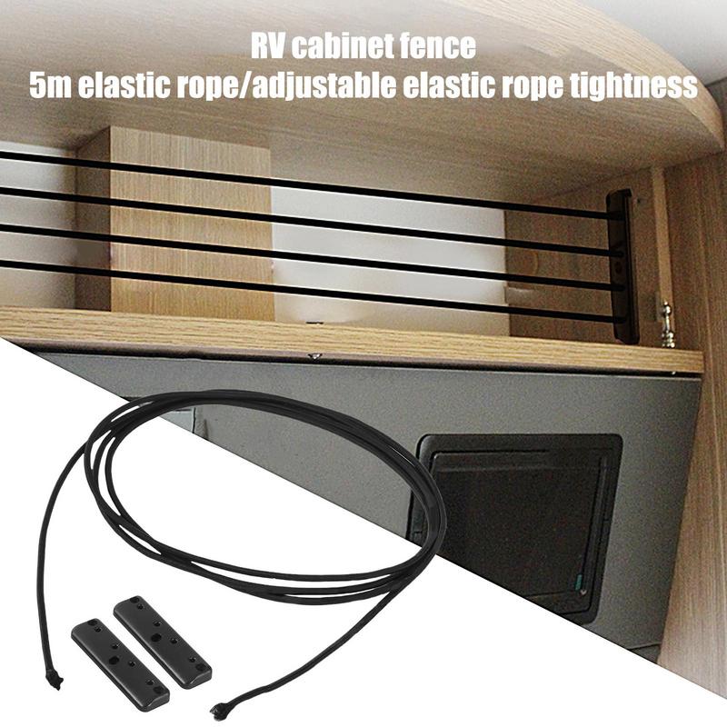 Rete portaoggetti per armadietti di camper Rete organizer anti-caduta Modifica per camper Organizzazione per viaggio su strada Corda estensibile per bagagli