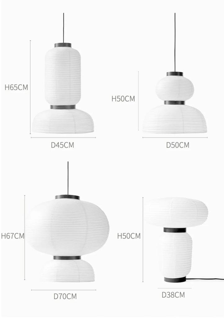 Modern minimalist rice paper lamp Japanese homestay Noguchi brave handmade rice paper pendant light Wabi Sabi medieval style