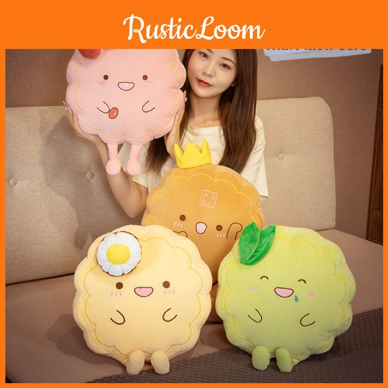 Cute Cartoon Mooncake Plush Toy Cushion Pillow For Mid-autumn Festival 38cm