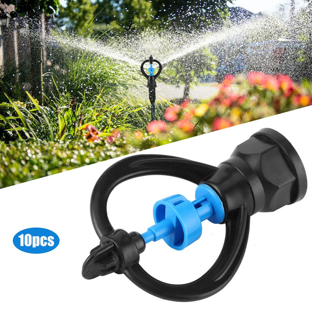 10Pcs Female Thread G1/2 G3/4 Plastic Rotating Sprinkler Lawn Irrigation Sprayer Nozzle