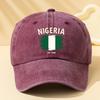 Unisex Modna i Wszechstronna Czapka z Daszkiem Baseballowa z Nadrukiem Litery NIGERIA EST 1960 Outdoorowa Codzienna Czapka z Daszkiem
