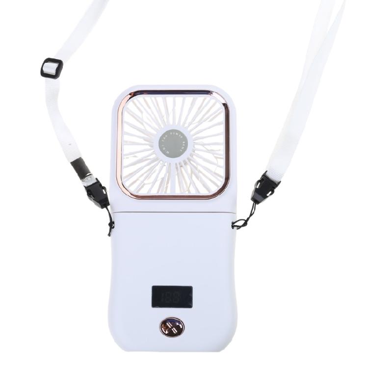 

Handheld Fan USB Rechargeable Fan Foldable Pocket Fan with 3000mAh Power Bank and LED Display 3 Gear Speed