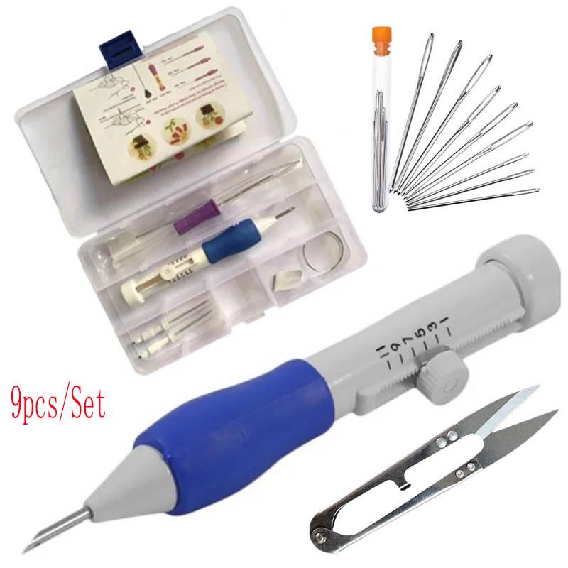 

Premium Embroidery Punch Needle Set for DIY Sewing & Handcrafting 18x14x3 cm синий/белый