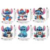 6pcs/Set The Stitch Series Diamond Painting Magnets for Refrigerator Diamond Art Fridge Magnets for Adults Diamond Art Refrigerator Magnets Kits