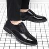 Men Elevator Leather Height Increasing Dress Shoes 6CM Invisible Wedding Party Office Height Increased Shoes