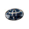 DKBMUE1 1pc 160mm 3D crystal car logo modified car logo badge front and rear For Toyota Highlander CamryRAV4 CHR Avalon hybrid series