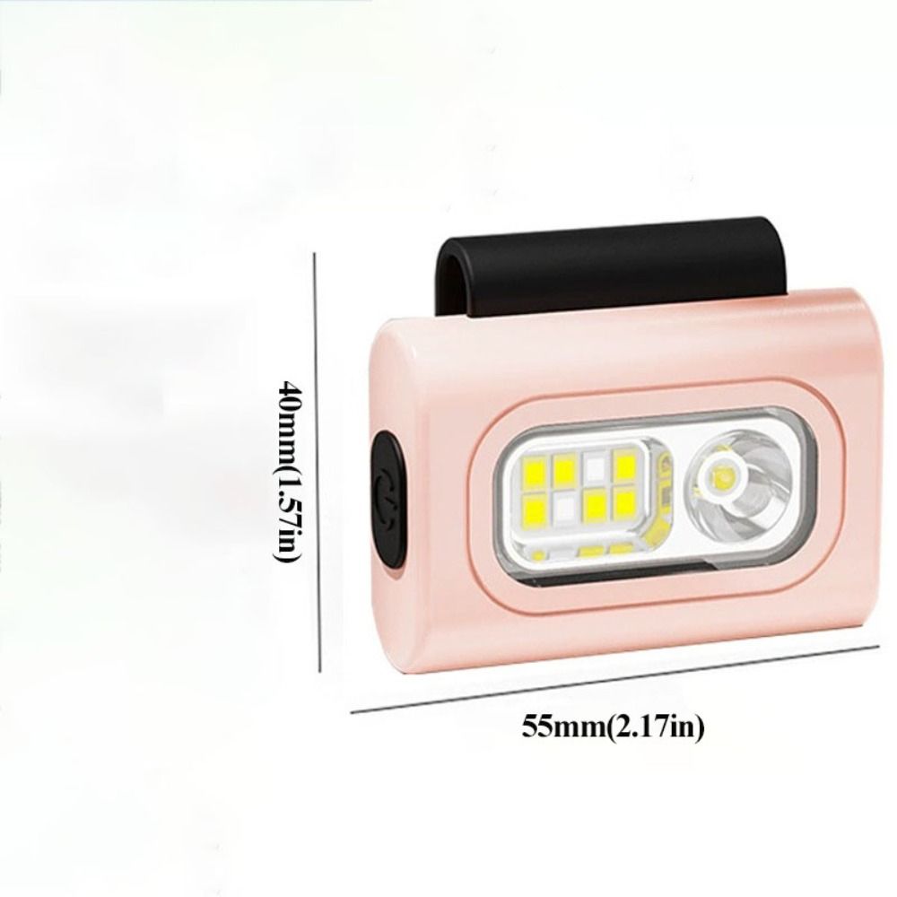 USB Rechargeable COB LED Headlight Strong Magnetic Clip Waterproof LED Running Light Ultra-Long Duration High Visibility