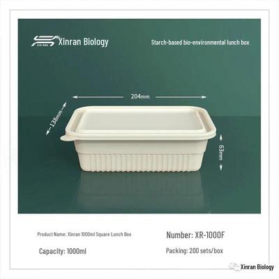 XINRAN Biodegradable Corn Starch Food Containers
