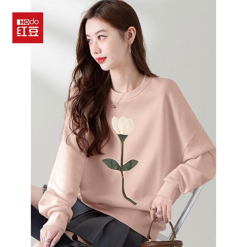 Hodo Women's 3D Floral Pullover Sweatshirt