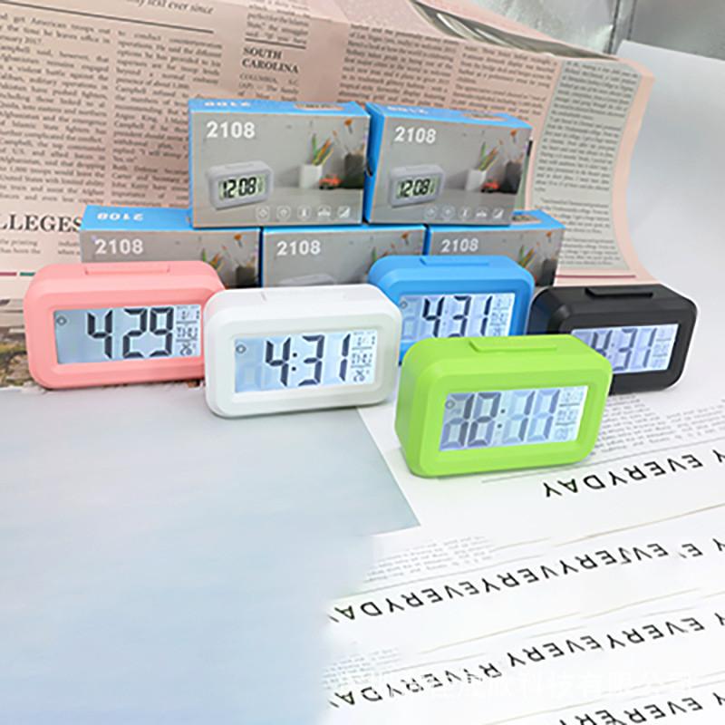 Digital Kids Alarm Clock With Led Display And Calendar For Home And School Use