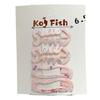 4Pcs Girl Hairpins Childlike Pattern Fish Bone Geometry Shape Strong Grip