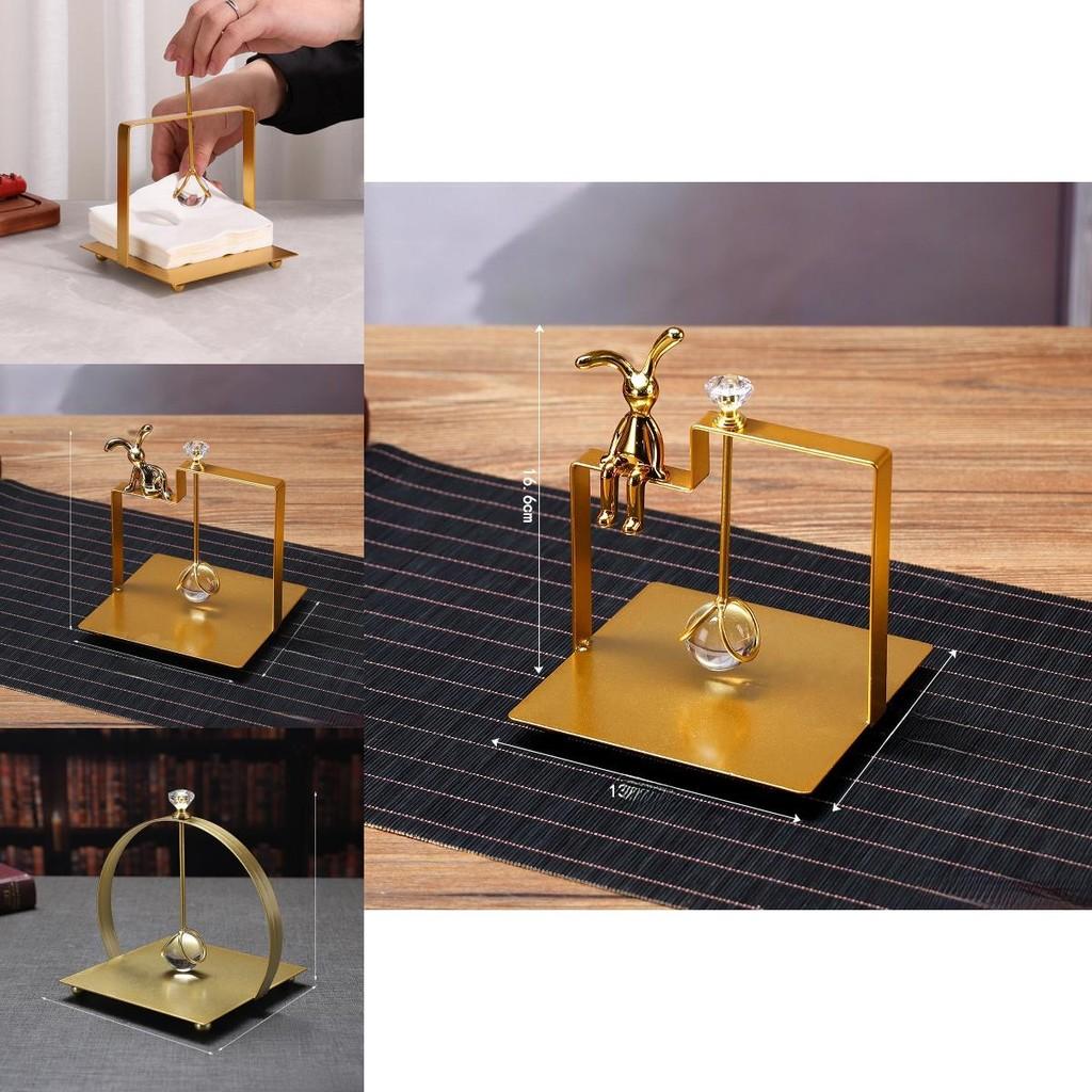 Luxury Metal Square Tissue Box Holder For Home Office Restaurant Table Decor