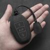 Suede Leather Car Key Case  For Peugeot 2008 3008 308 408 508 4008 5008 For Citroen C4 C6 C3-Xr Key Chain Accessories