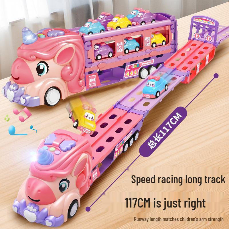 

Mini Pull-back Cartoon Catapult Car Toy for Kids Ages 1-3