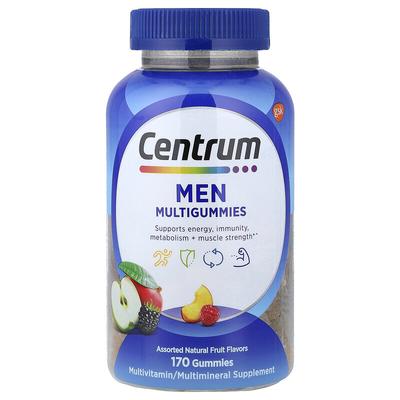 Men Multigummies, Assorted Natural Fruit, 170 Gummies