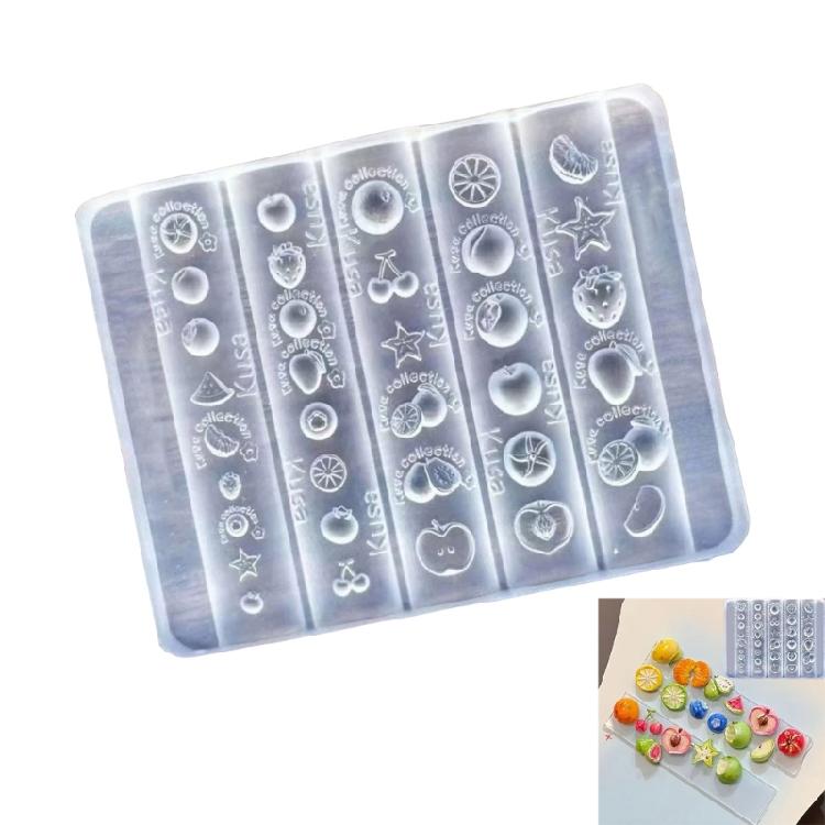 Handmade Fruit Nails Art Silicone Mold Kit For Unique Nails Decoration Crafting Projects Nail Art Template