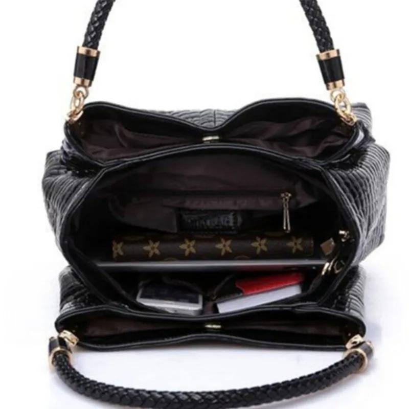 Ženy Crocodile Pu Leather Messenger Tašky Veľkokapacitné Dámske Tašky Kabelky Dámske Neformálne Totes Taška Dámska taška cez rameno