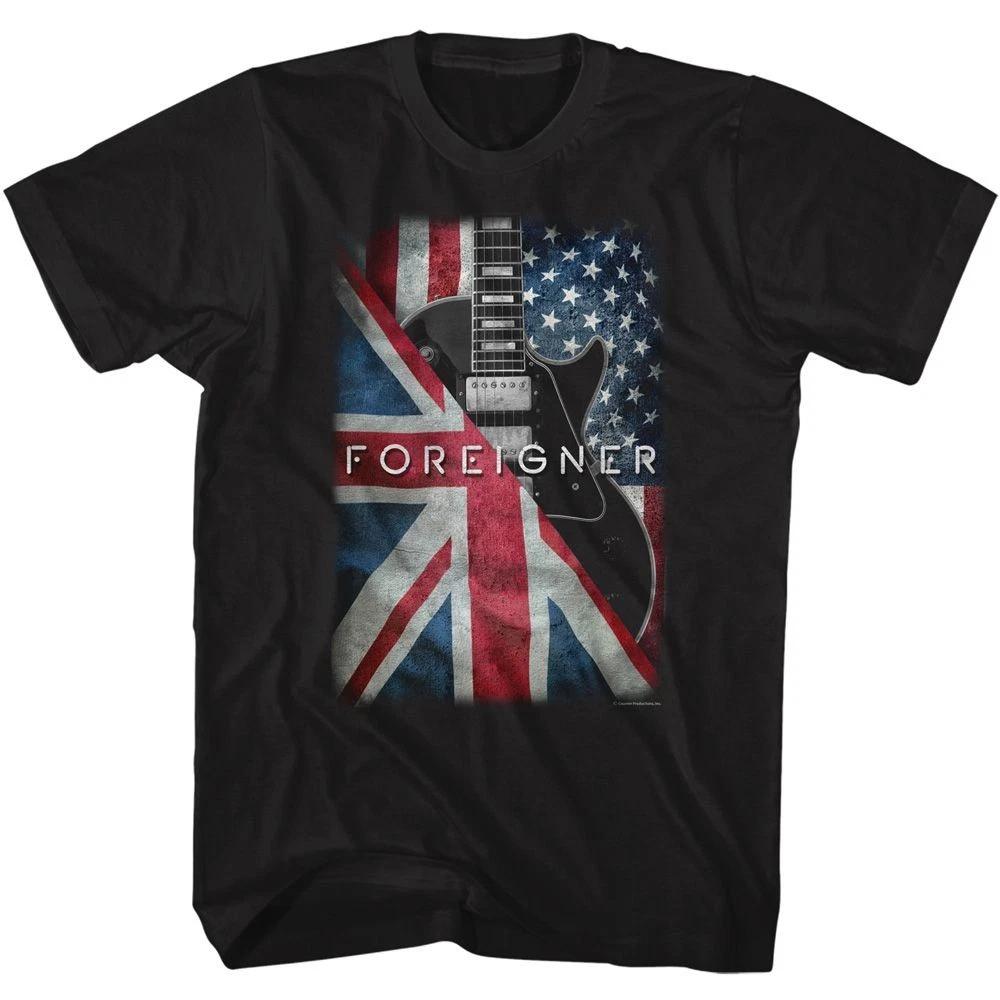 Foreigner Flags And Guitar Music Shirt 150